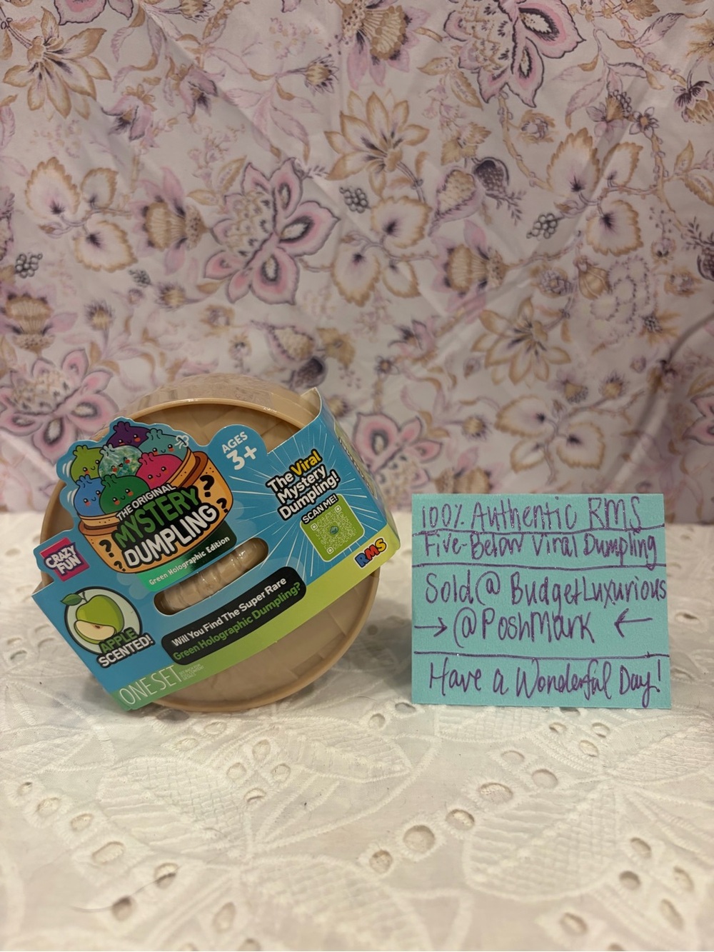 Five-Below - RMS Crazy Fun- Mystery Dumpling - Green Holographic Edition -NIP-